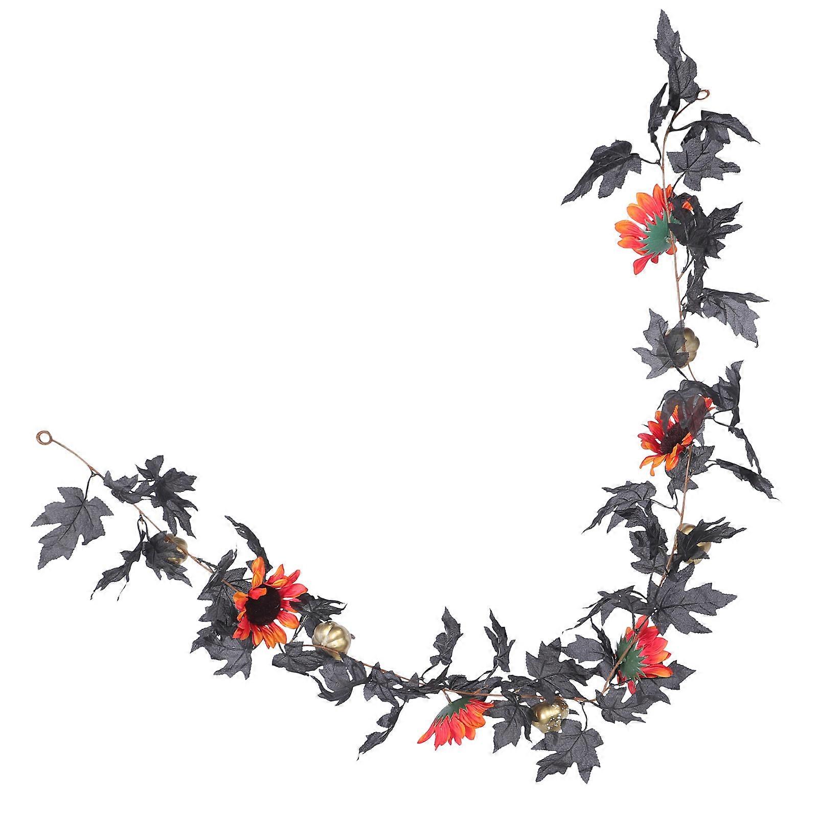 Fall Outdoor Artificial Maple Leaf Garland for Garden Decor