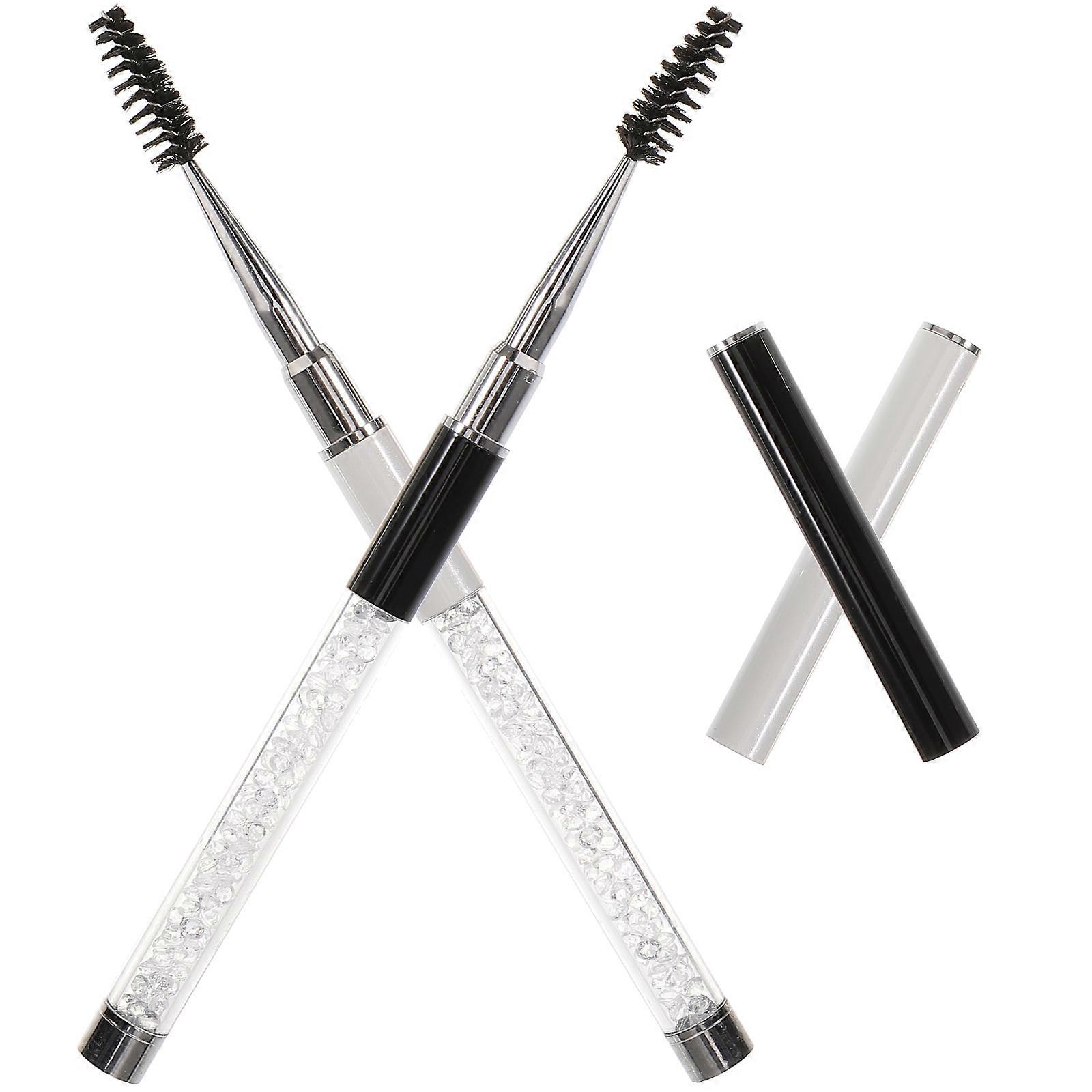 Eyelash Comb 2Pcs Lash Wands for Makeup Assorted Color Practical Use