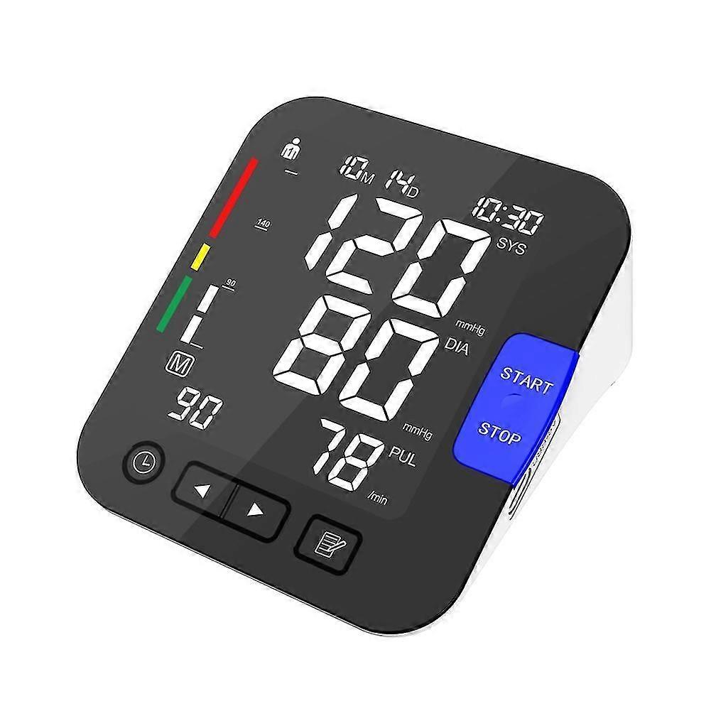 Automatic Upper Arm Blood Pressure Machine Adjustable Digital Bp Cuff Kit With Backlit Display