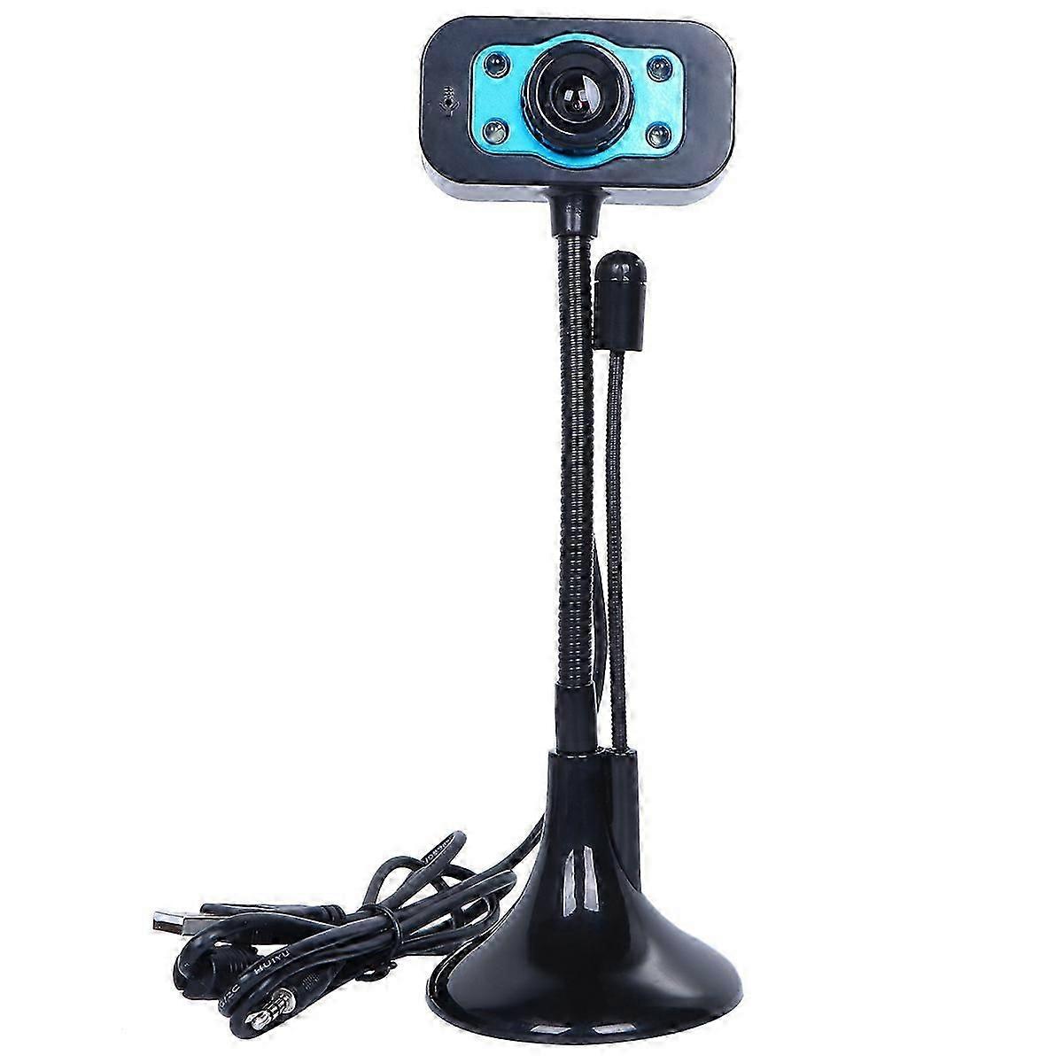 Computer Video Camera Desktop Laptop Camera Live Computer Webcam with Microphone (Black) good quality