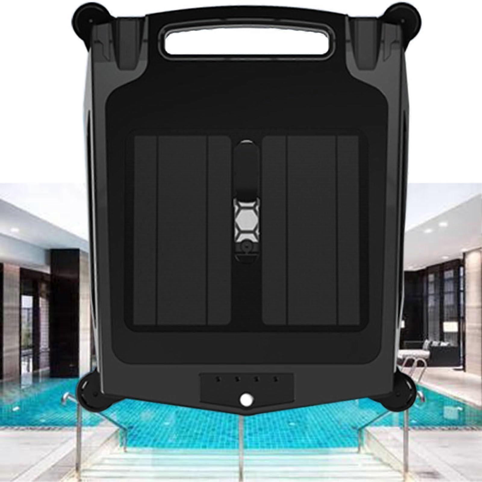 Solar Pool Skimmer with Continuous Solar Charging, Battery Backup and Smart Obstacle Avoidance