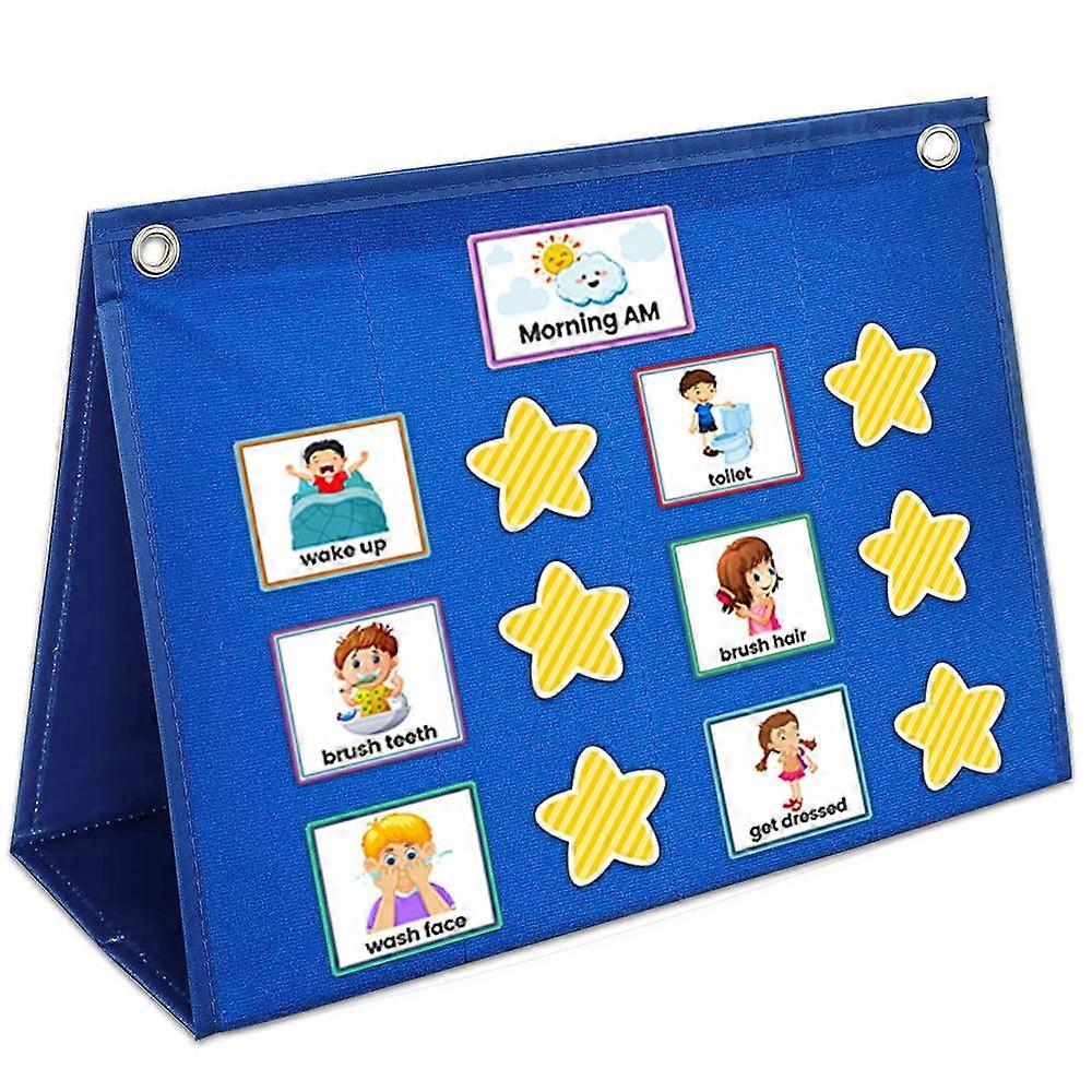 Visual Schedule Chore Responsibility Chart, Wall Mountable, For Schools & Families