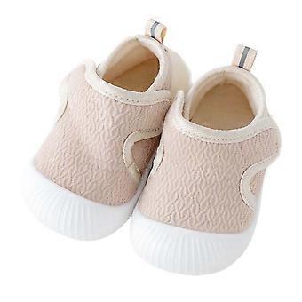 Babysneakers voor meisjes en jongens, wandelschoenen met een niet-zachte zool, peuterslippers, warme sneakers voor de herfst, comfortabele en lichtgewicht babyschoenen voor 3-6 maanden.