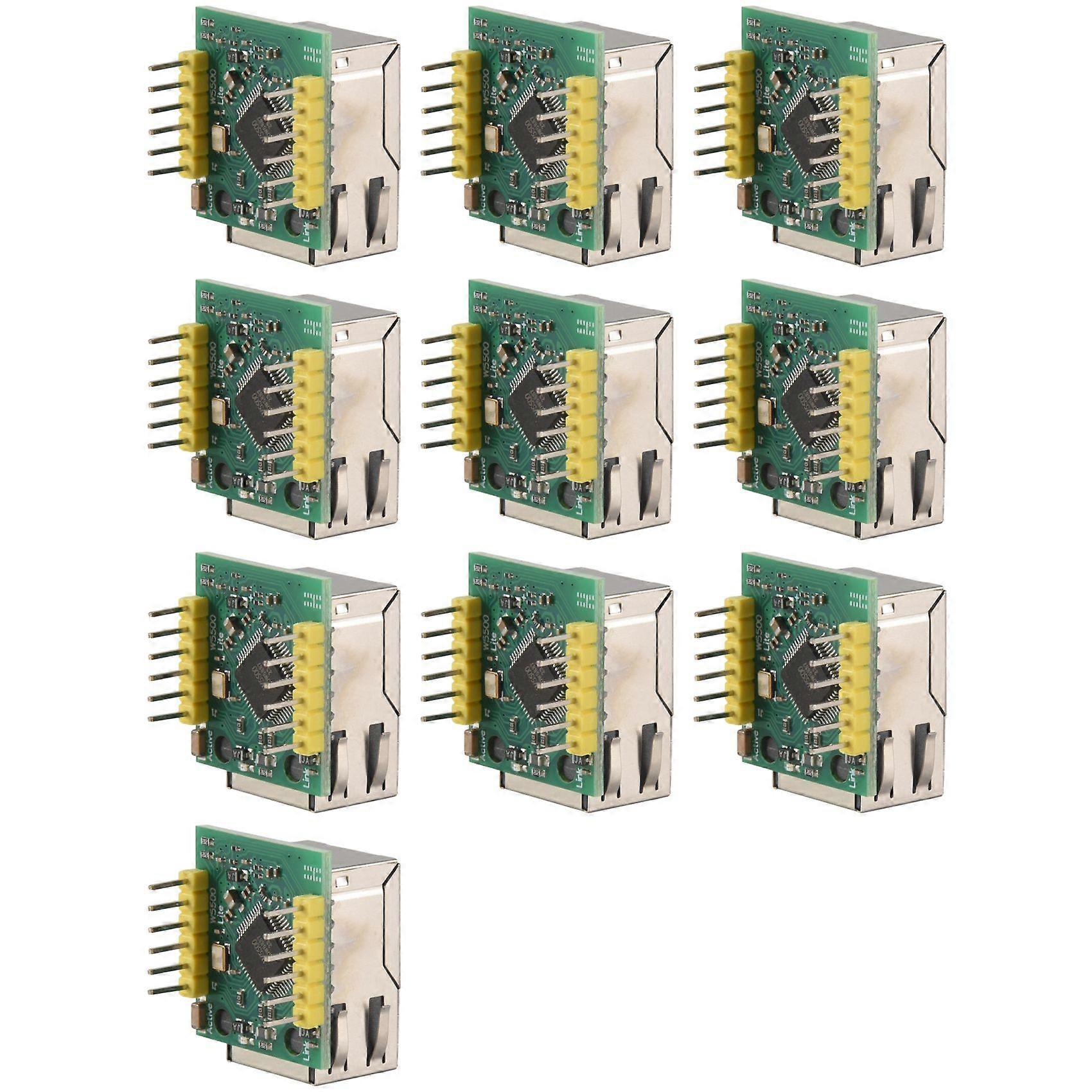 10X W5500 Ethernet Network Module SPI Interface Ethernet/TCP/IP Protocol Compatible WIZ820Io