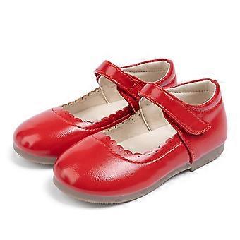 Kleinkinderschuhe, Mädchenschuhe, Ballerinas, Prinzessinnenschuhe, Hochzeitsschuhe, flache Schuhe für Partys und Schule, Kleinkinderschuhe, Größe 21, Rot