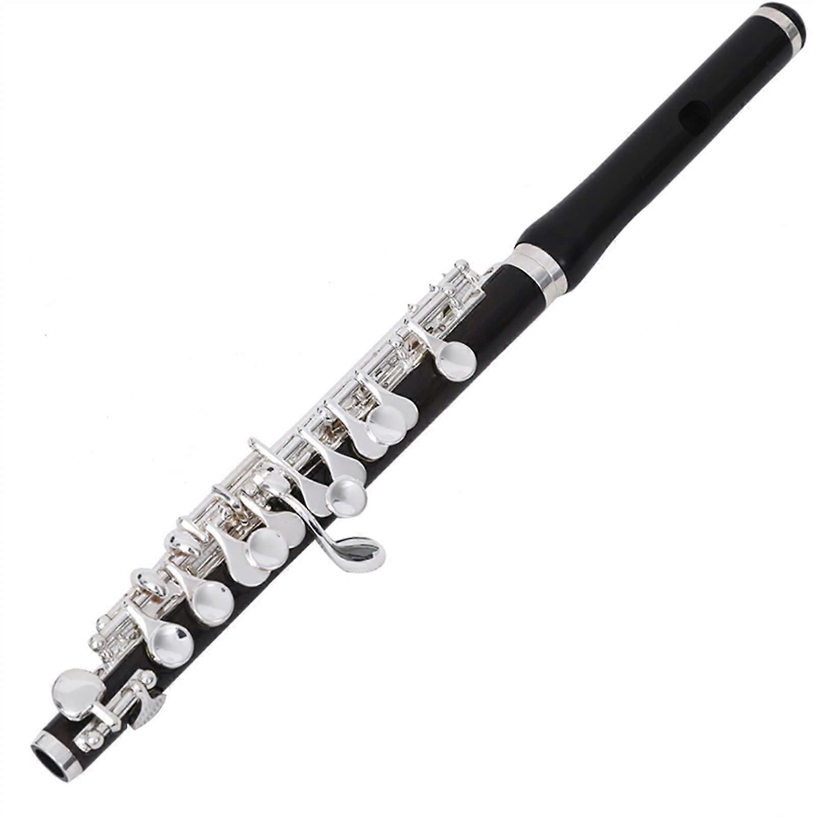 Beginner Flute Half Size C Key Silver Plated Cupronickel Bakelite Body Student Piccolo