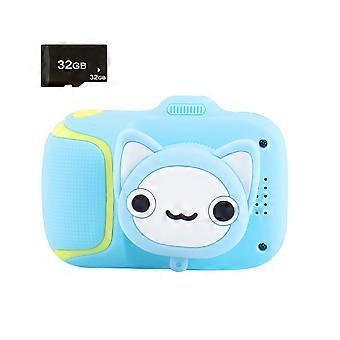 Kinderkamera für Mädchen Spielzeug 1080P HD Objektiv, Kleinkind Spielzeug Video Recorder 2 Zoll, Kinder Digitalkameras Geburtstag für Mädchen Jungen mit 32GB SD-Karte