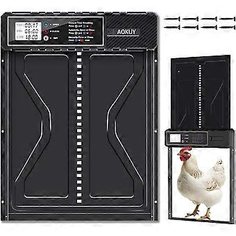 Automatic Chicken Coop Door with LCD Timer  Battery Powered Auto Open/Close