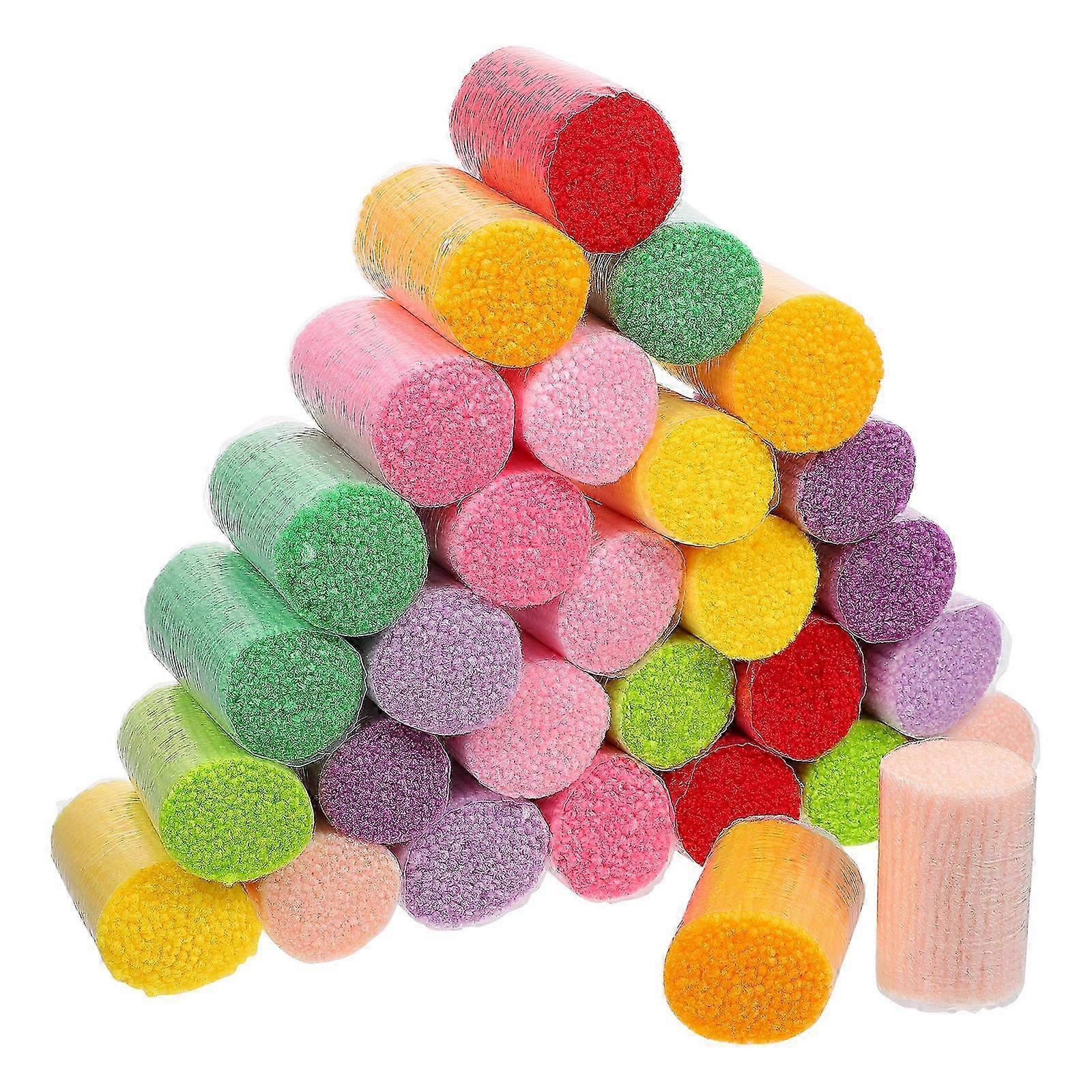 DIY Latch Hook Yarn Bundle Assorted Colors for Knitting 30pcs