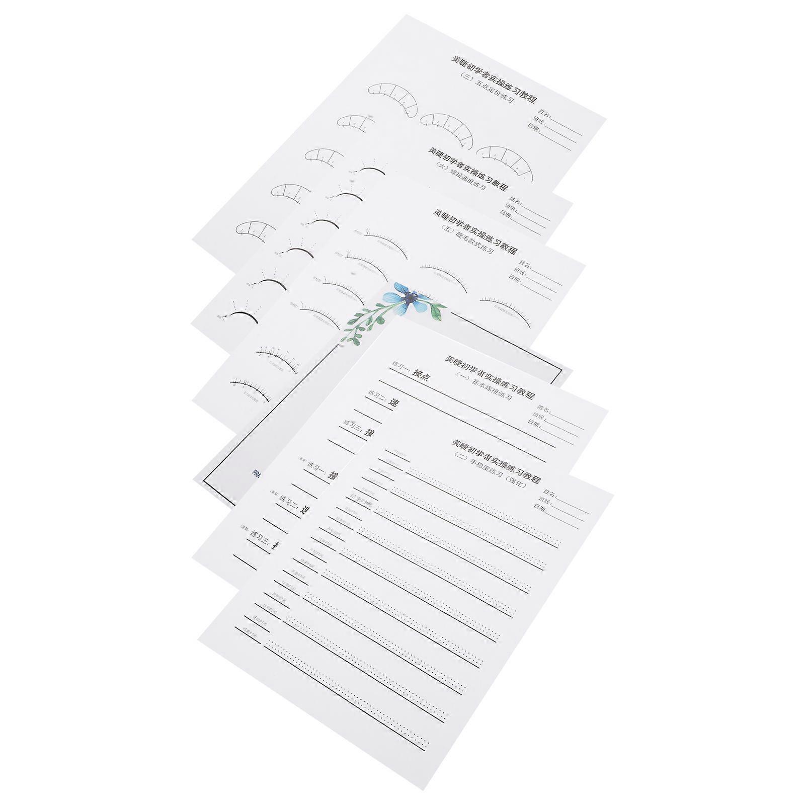 Eyelash Extension Practice Chart Lash Mapping Guide for Practice Lash Training Kit