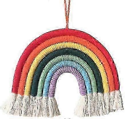 Rainbow Macrame Wall Decor For Nursery