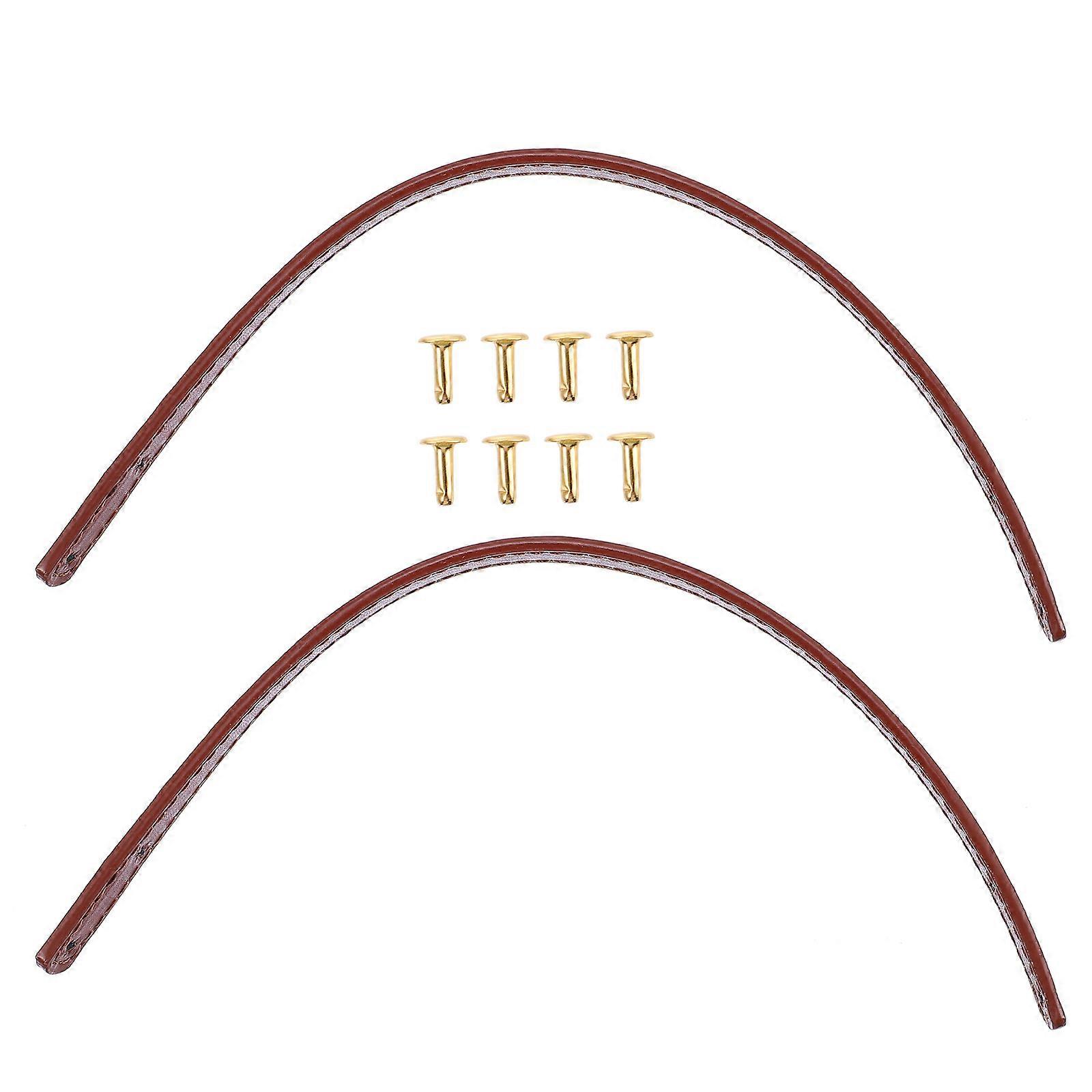 PU Handbag Strap for Bag Replacement 1Pair Coffee Handle Accessory