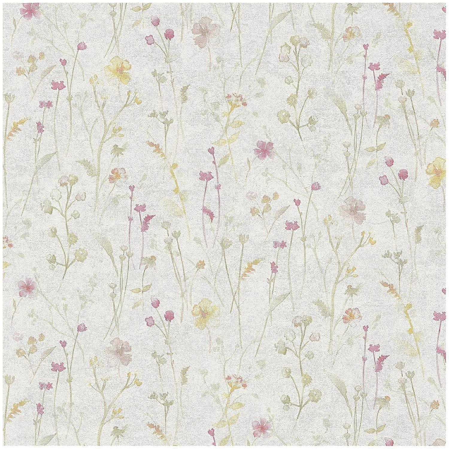 White Floral Wallpaper