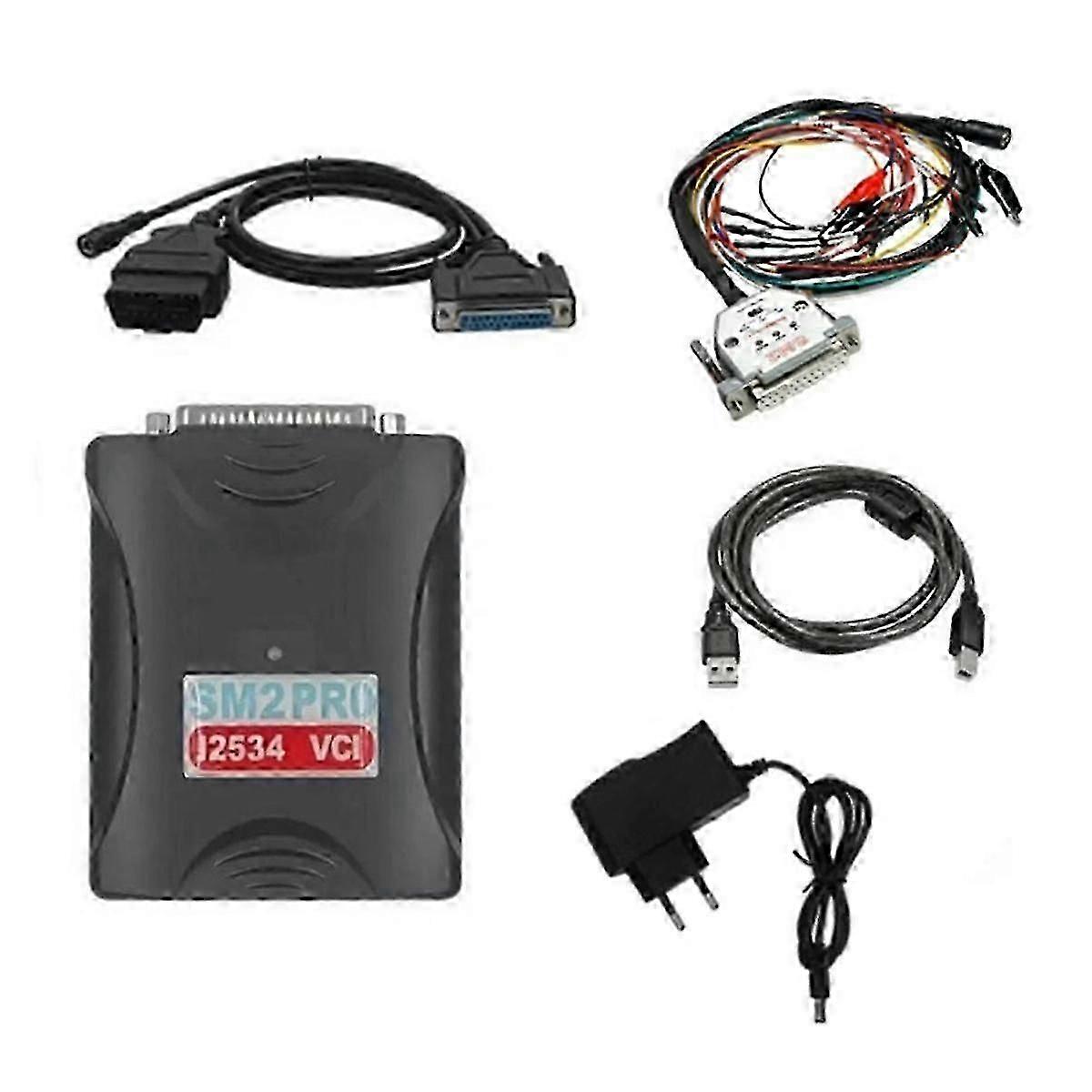 SM2 Pro J2534 VCI ECU Programmer Without Dongle V2.21.22 Car Programmer Tool EU Plug