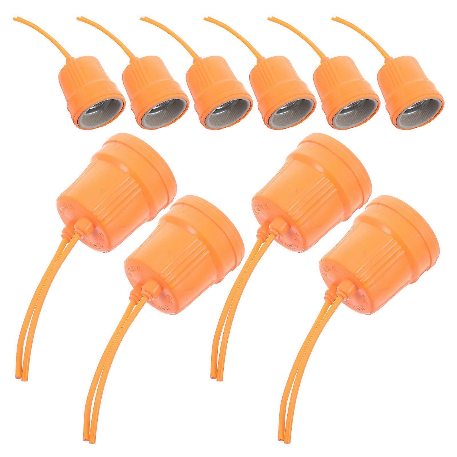 Leakproof Light Socket Ceramic Hanging Lamp Holder for 10Pcs Decorative Use