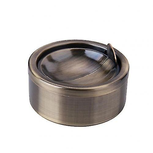 Stainless Steel Round Shape Ashtray With Lid