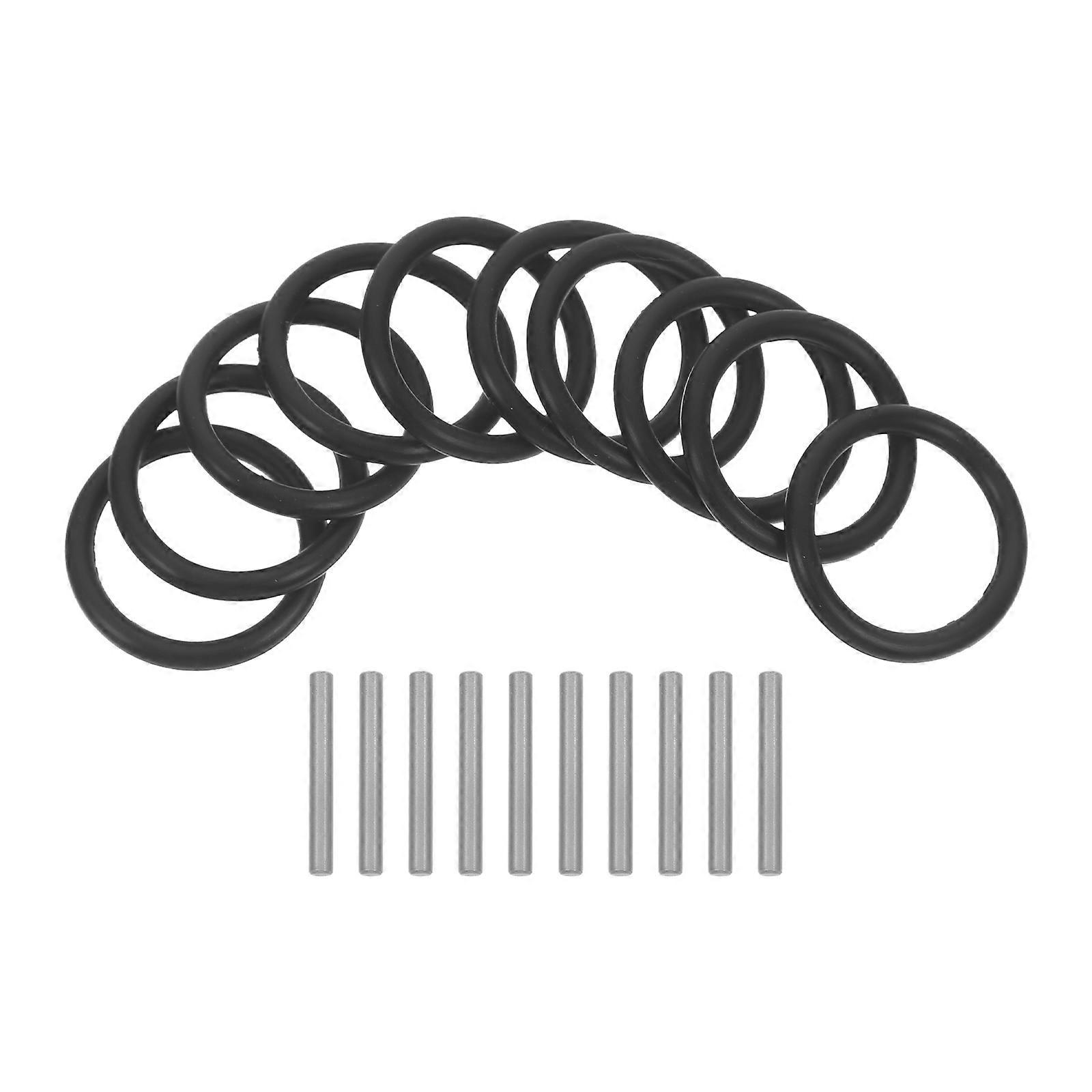 10 Sets Impact Driver Socket Attachment Replacement Rubber Ring And Pin Set