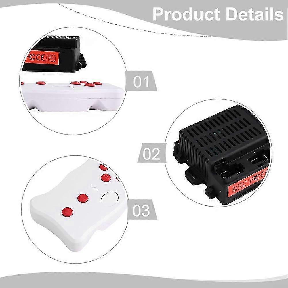 Boîtier de commande récepteur pour véhicule électrique enfant RX57 12 V, module de remplacement émetteur sans fil 2,4 GHz compatible 6 V/12 V RN