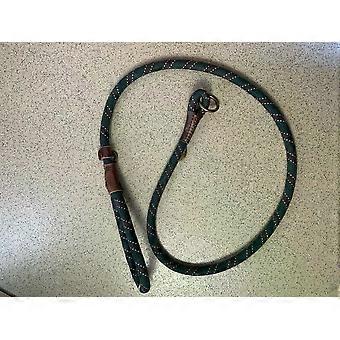 ENGLISH GUN DOG SLIP LEAD 8mm BRAIDED ROPE OLIVE LENGTHS 1.2M