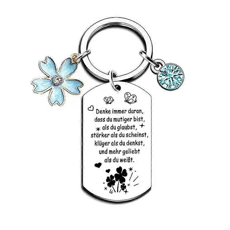 stainless steel lettering keychain