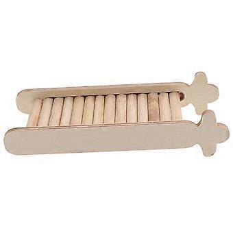Hamster Ladder Wooden Climbing Toy for Pets 2Pcs Small Animal Play Ladder
