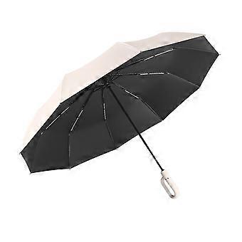 Resa Vikbar 28cm Paraply Lätt Bärbar Utomhus Solskydd Sol / Regnskydd >50% UV-skydd Svart / Off White