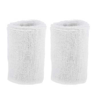 2 Pack Polyester Sweat Wristbands for Men Women - Absorb Sweat, Suitable for Basketball Tennis Yoga Gym Workout