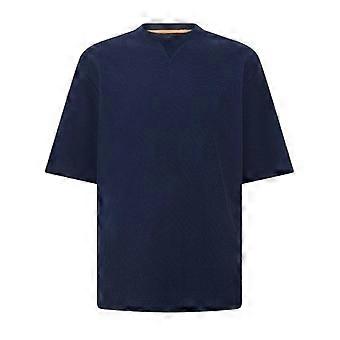 Boss Mens Waffle Crew Neck Regular T-Shirt