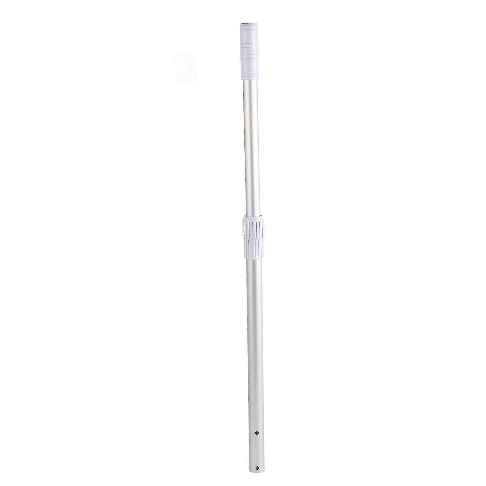 2-Section Aluminum Telescopic Pool Pole, Swimming Pool Skimmer Net Cleaning Tool