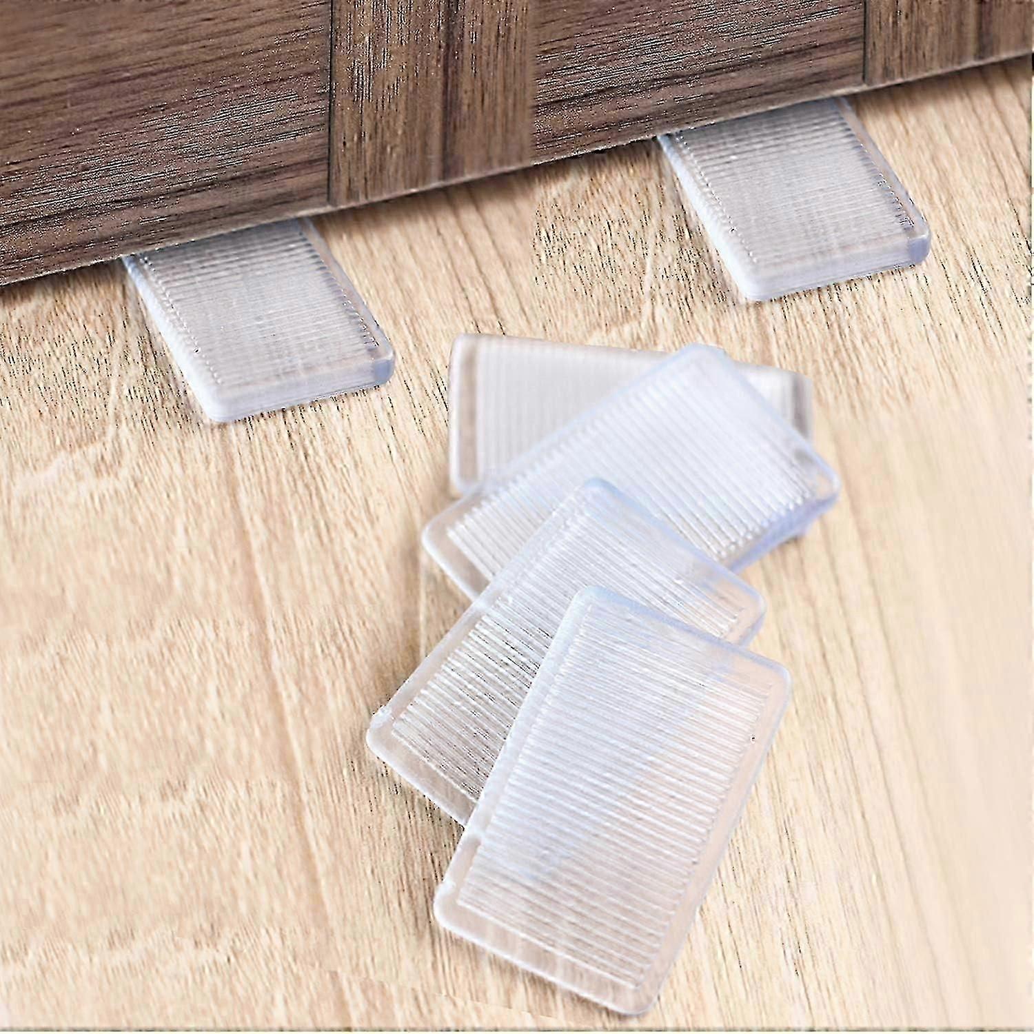 8 Pcs Clear Plastic Table Shims - Level Wedges