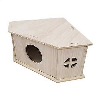 Igel Haus Kleintier Lebensraum Holzfell Hütte Spielplatz Kleintier Lebensraum robust Natur P