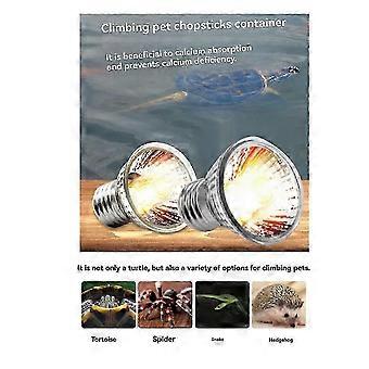 5PCS UVA+UVB Reptile Heating Light Bulb Snake Turtle Pet Full Spectrum Basking UV Light Bulbs Heatin