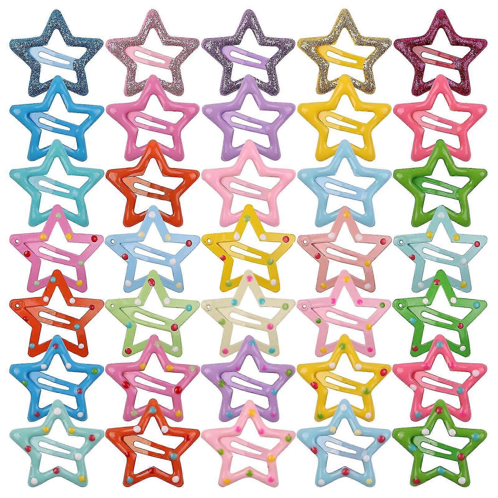 35pcs Five Pointed Star Hairpin