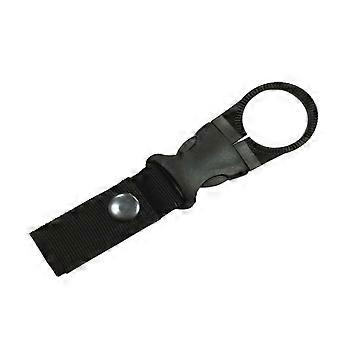 Wasserflaschenhalter Clip Outdoor Camping Wandern Taktische Hängeschnalle. (schwarz)1pcs)