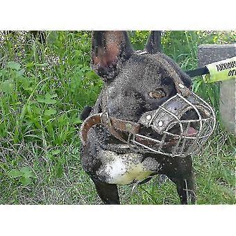 Bozal de cesta anti-mordeduras para Bulldog Francés – Heavy Duty Metal