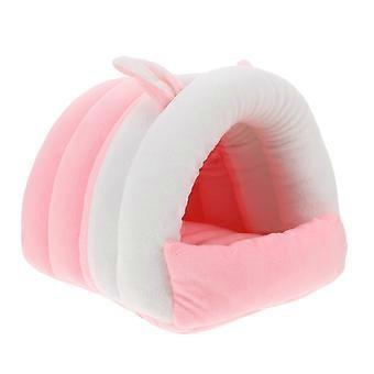 Pet Warm Hamster Nest Cotton Bed for Sleeping 1Pcs Pink Soft House