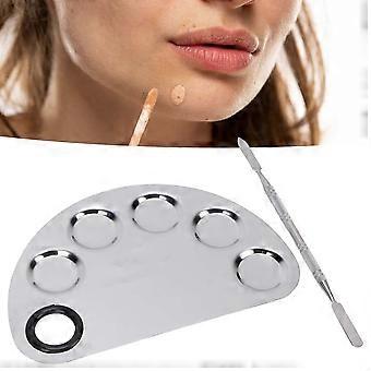 Makeup Mixing Palette with Dual-Headed Spatula for Precise Color Control and Easy Cleaning