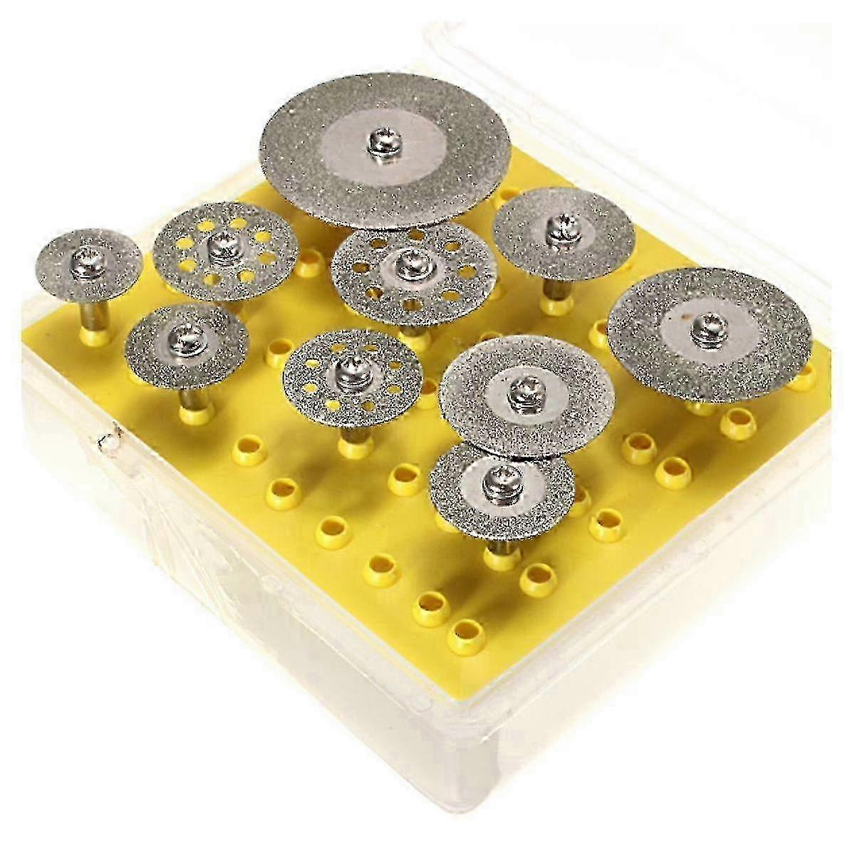 10 Pcs Diamond Cutting Wheel Set compatible with Dremel