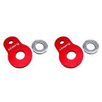 2X Litepro Foldbar Cykel Magnet Adapter Aluminiumlegering Magnetisk Spænde Konverteringssæde Kompatibel med FNHON 1611 Cykeldele Rød