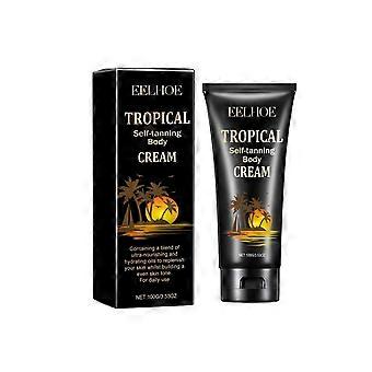 EELHOE Crème Corps Autobronzante Tropicale, Crème Hydratante et Hydratante Naturelle à la Peau de Blé pour le Bronzage et le Bronzage