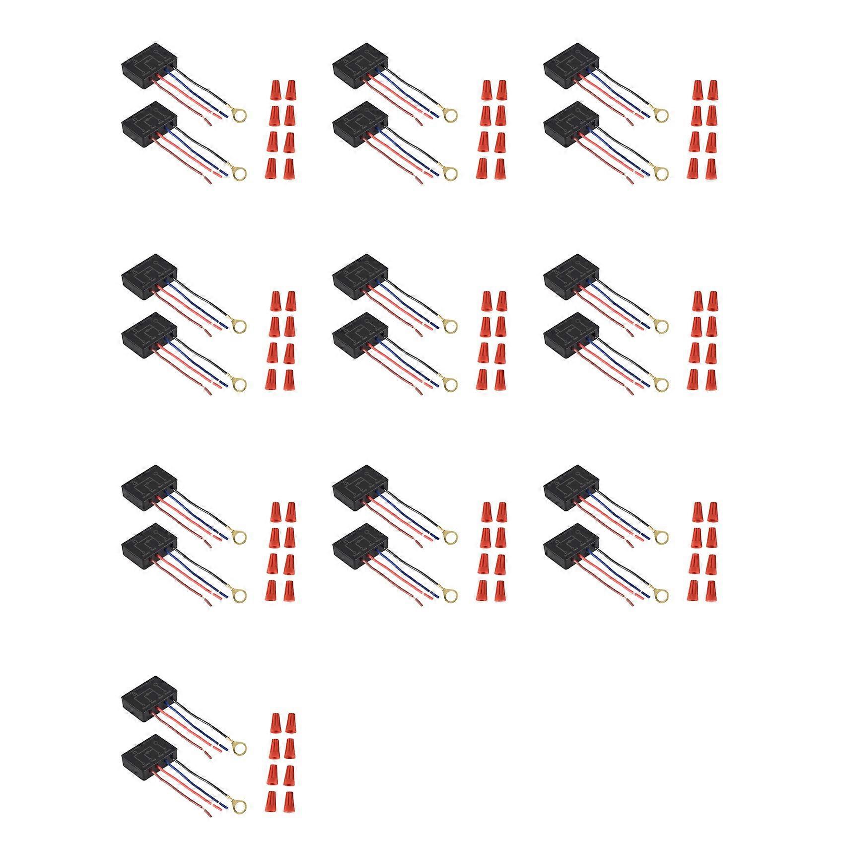Touch Lamp Switch 20 Pack,Touch Lamp Control Module for Dimmable LED,Bulbs,Lamp Switch Replacement Kit with Wiring Caps