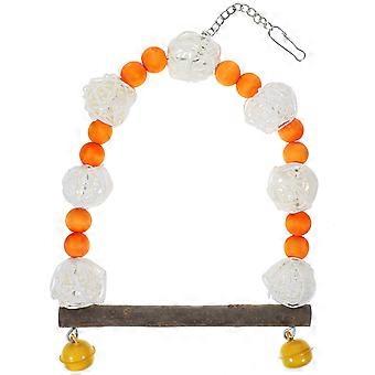 Wood Bird Swing Toy Parrot Perch for Hanging Stand in Birdcage