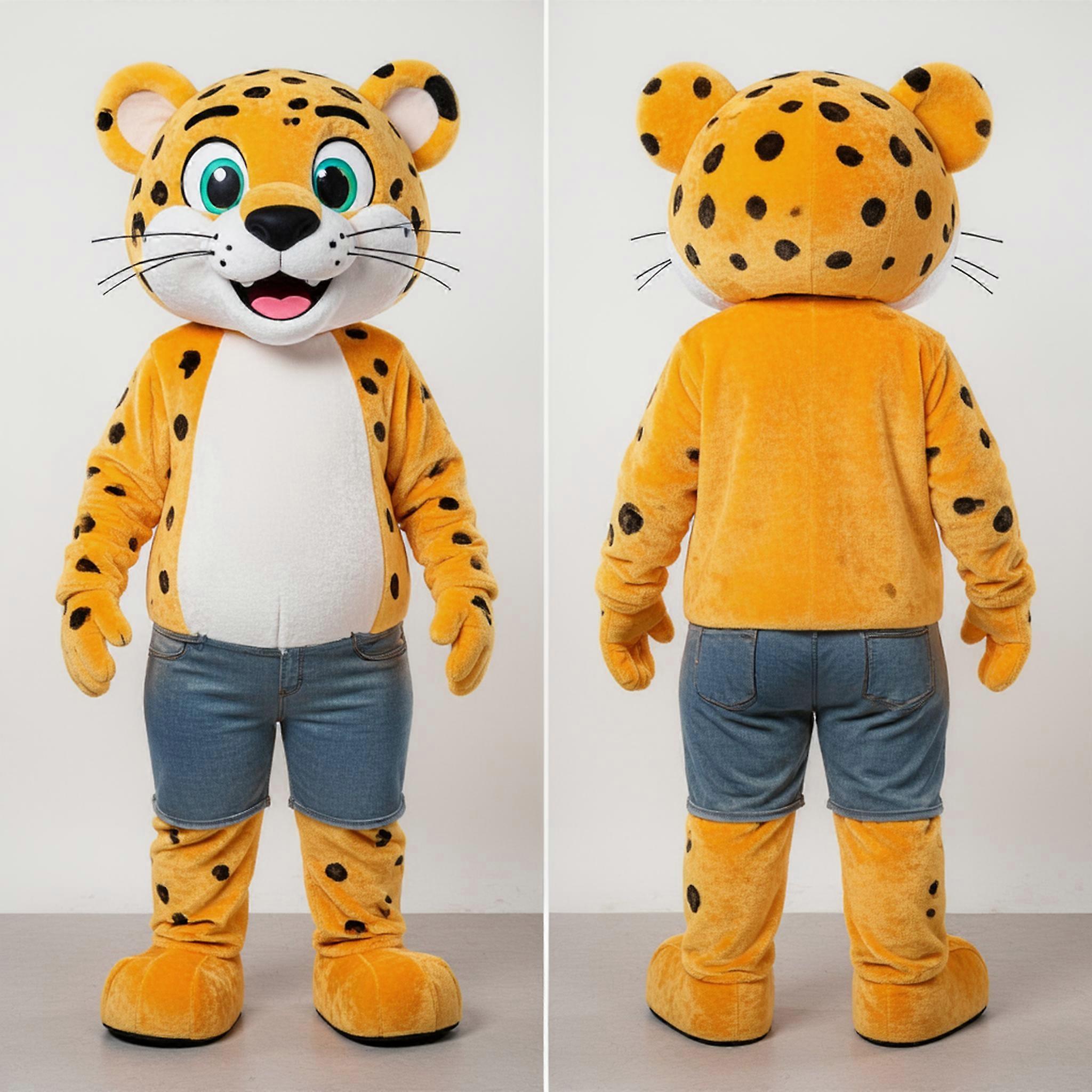 MASTICOT Mango Gold Spotted Cheetah Mascot