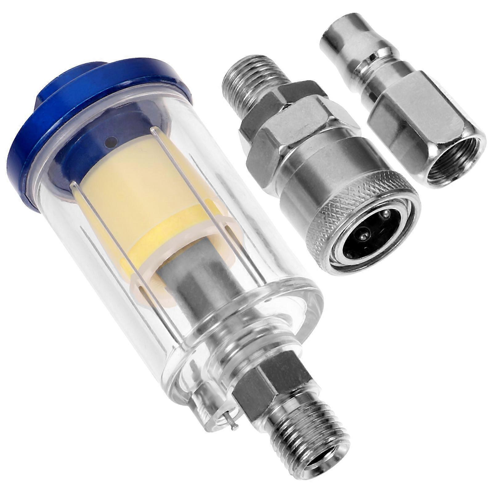 Oil Water Separator Inline Filter for 4Sets Air Compressor Spray Tools