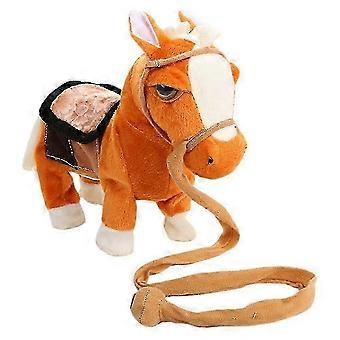 Electronic Interactive Horse Walk Along Horse With Remote Control Leash Dancing Singing Walking Musical Pony Pet Toys For Kids