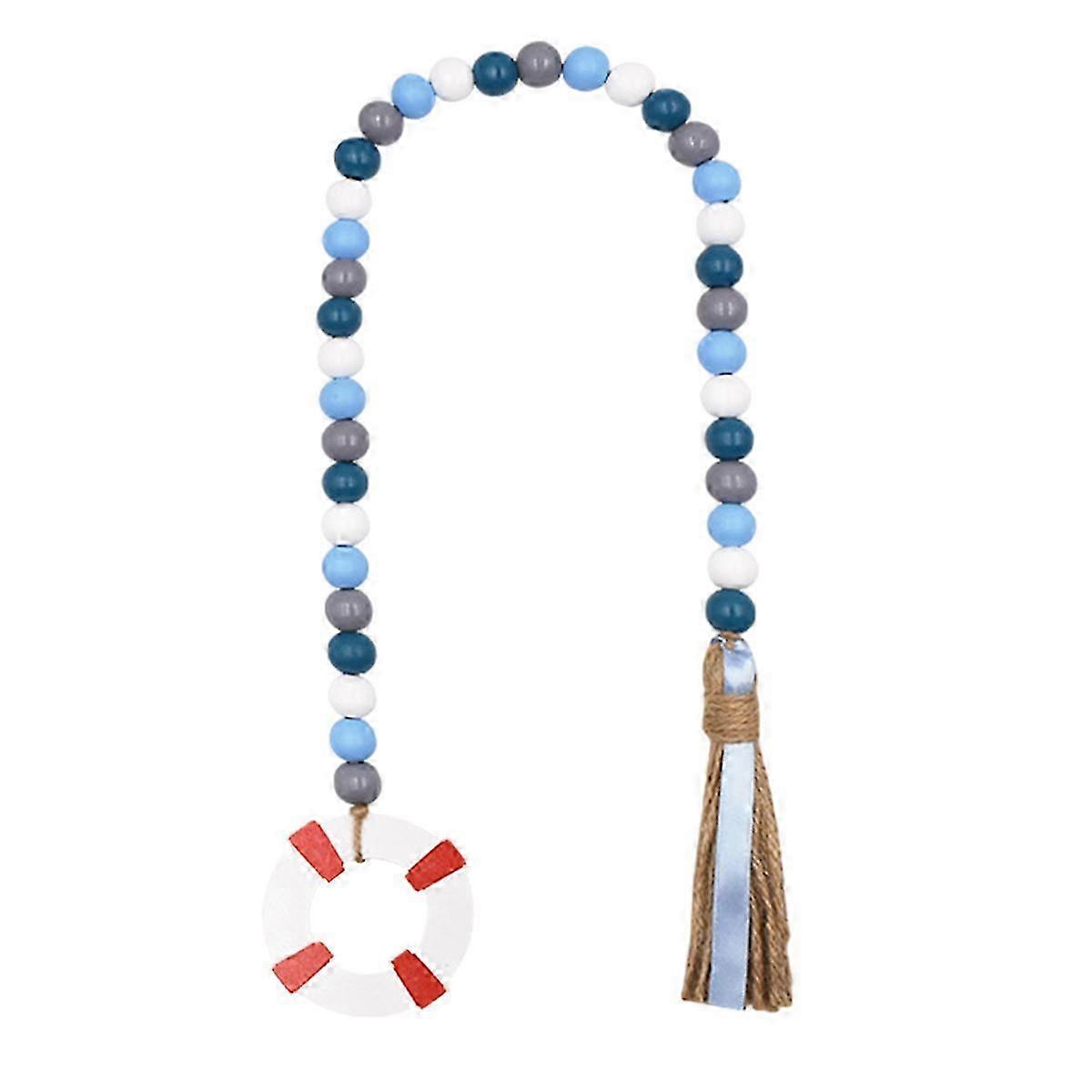 Solid Wood Bead Garland Nautical Decor