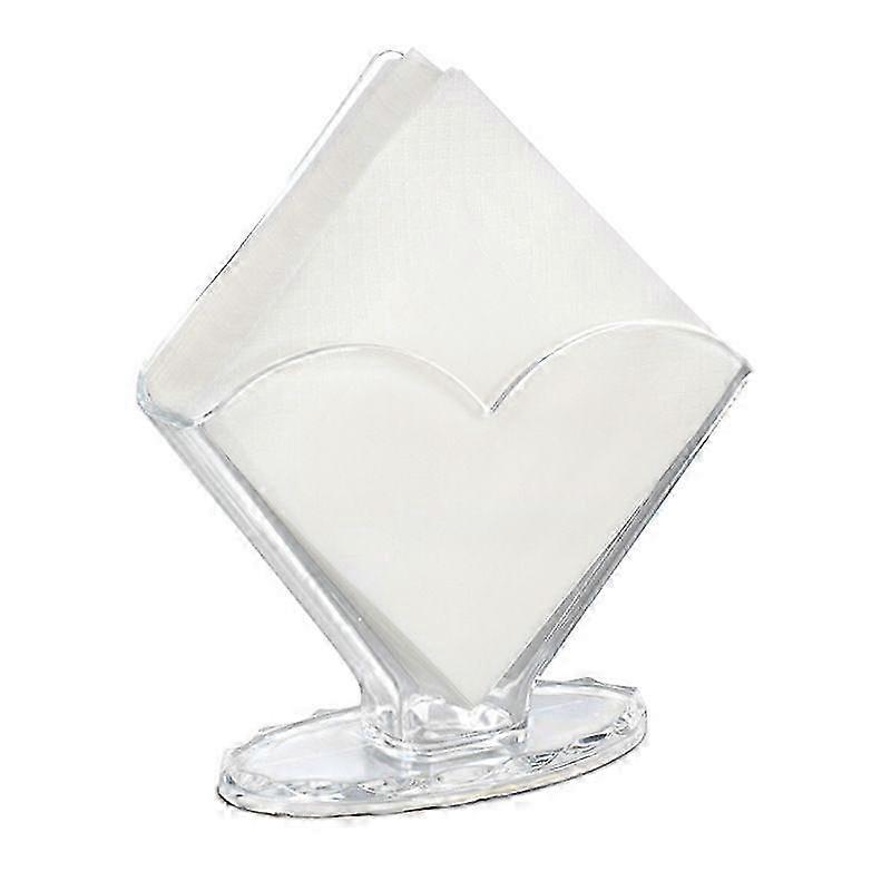 Compact Crystal-Clear Napkin Holder