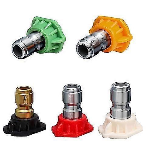 Pressure Washer Nozzle Tips Set 3.5 GPM 1/4 Quick Connect, Multiple Degrees for Precise Flow Control