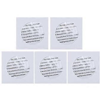 Self-Adhesive TPU Repair Patches Transparent Waterproof 5 Pack for Air Mattress Pool Inflatables