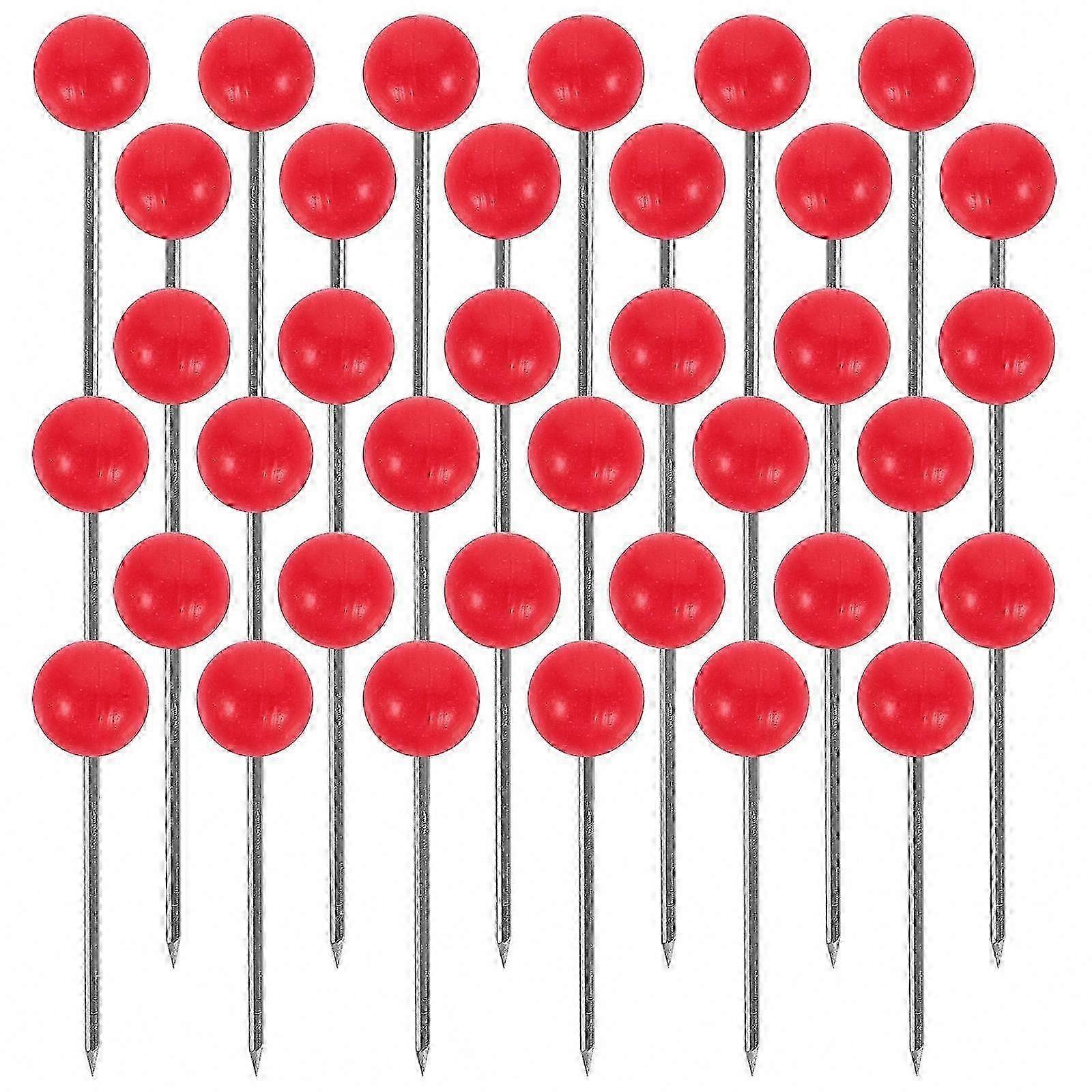 Adhesive Map Pins 50pc for Wall Maps, Cork Boards, and School Projects